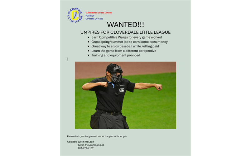 2025 Umpires Needed!!!