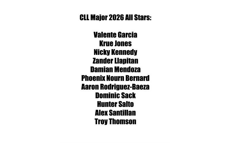 2026 CLL Major All Stars!