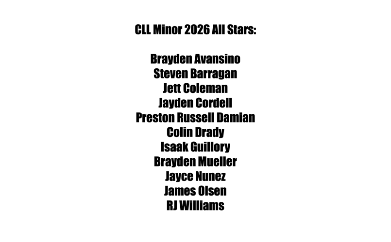 CLL 2026 Minor All Stars!